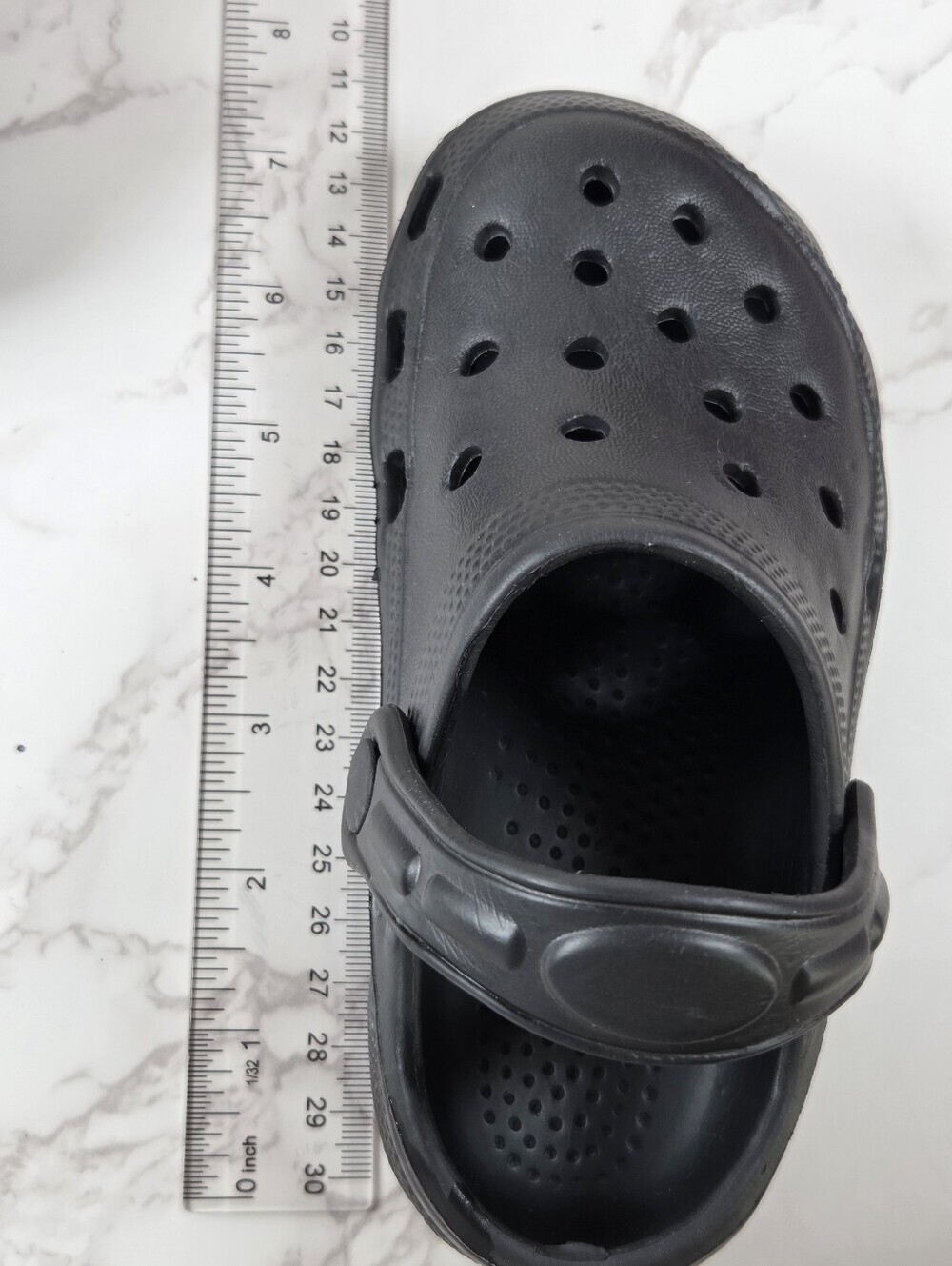 Kids Black Comfort Clog Shoes For Boys (B26) - Picture 5 of 5